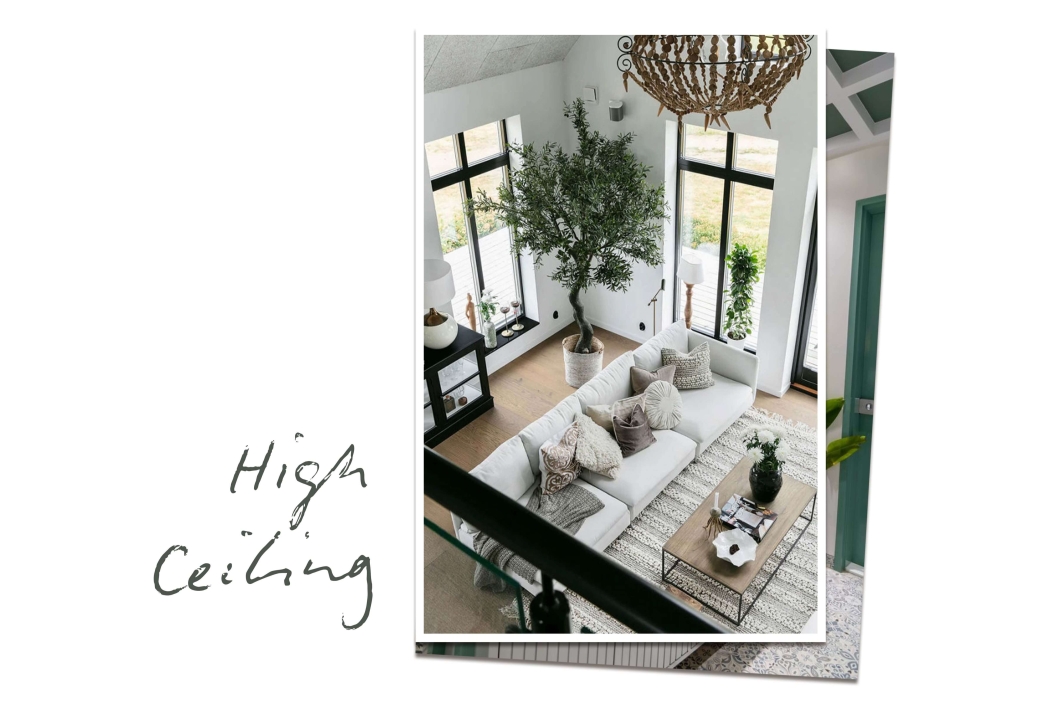create a tropical aesthetic is the ceiling height